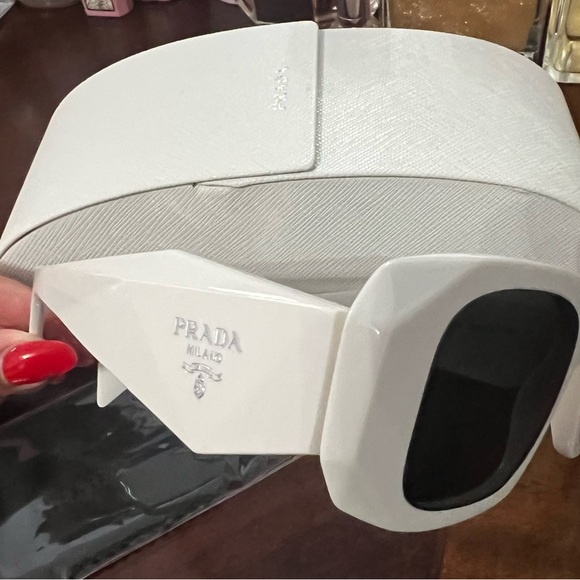 Prada White Sunglasses - Picture 1 of 2